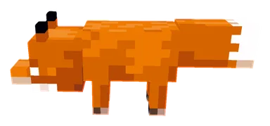 Minecraft Fox PNG, side