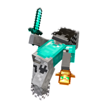 pillars faliing - Minecraft pose by novaxc | Perfect for thumbnails and renders