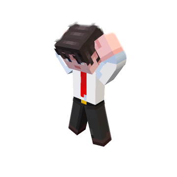 fookin ell minecraft pose by doomedcc