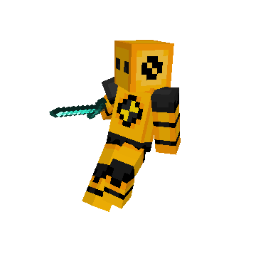 Floating minecraft pose by vermillionmelon