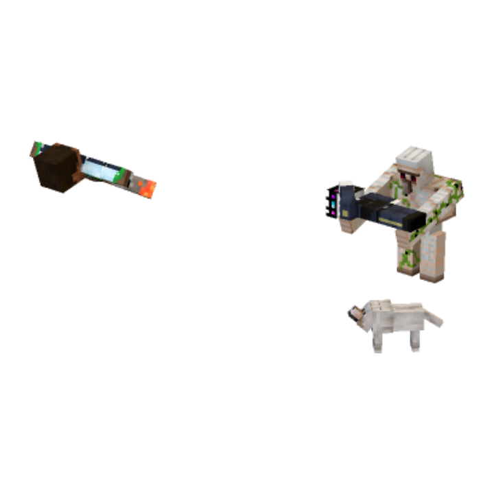 The angry golem - Minecraft pose by eevee | Perfect for thumbnails and renders