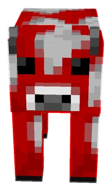 Minecraft Mooshroom PNG, front