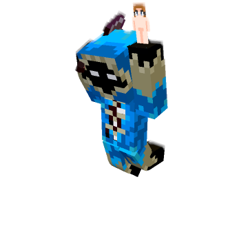 Strong Netherite Axe Hit minecraft pose by aviandinosaur