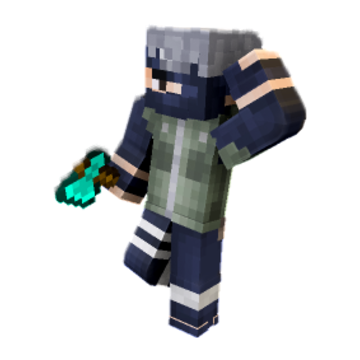 Kakashi With Axe - Minecraft pose by anant07gg | Perfect for thumbnails and renders