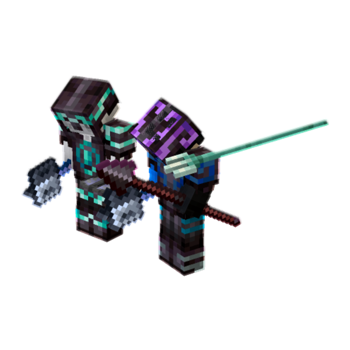 fightscene - Minecraft pose by ykfrst | Perfect for thumbnails and renders