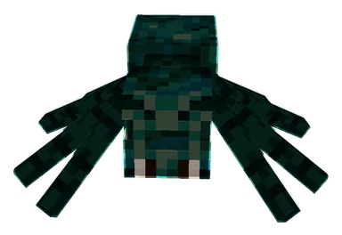 Minecraft Cave Spider PNG, front
