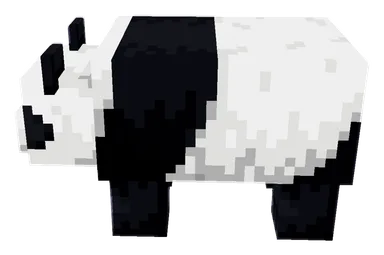 Minecraft Panda PNG, side
