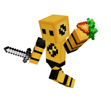 Carrot Victory - Minecraft pose by coobdev | Perfect for thumbnails and renders