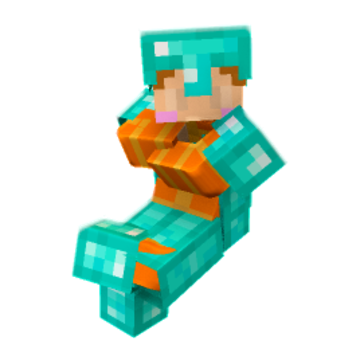 aura sitting arms crossed n2 - Minecraft pose by theonlypolo | Perfect for thumbnails and renders