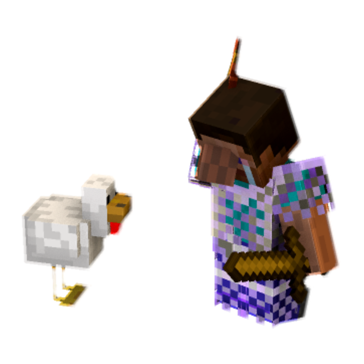 sad - Minecraft pose by awfawfa | Perfect for thumbnails and renders