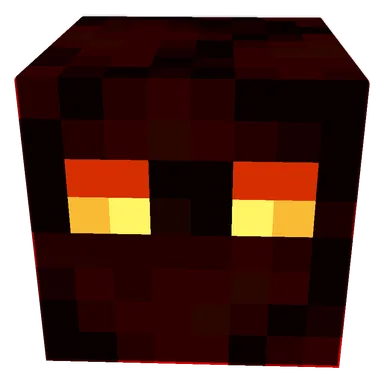 Minecraft Magma Cube PNG, front