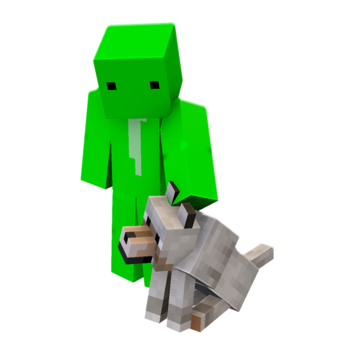 Mans Best friend - Minecraft pose by cjsalty | Perfect for thumbnails and renders