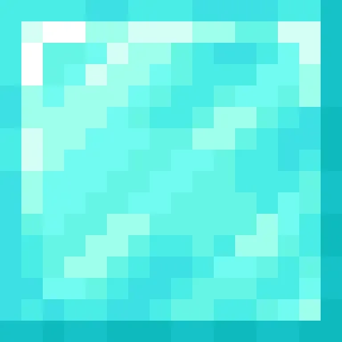 Minecraft Diamond Block PNG, flat texture