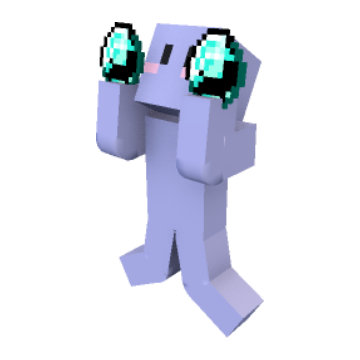 Excited Diamond Discovery minecraft pose by 雪宮ゆき