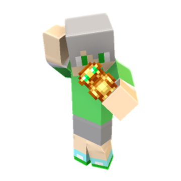 Holding Totem Upright - Minecraft pose by raelisvoxoficial | Perfect for thumbnails and renders