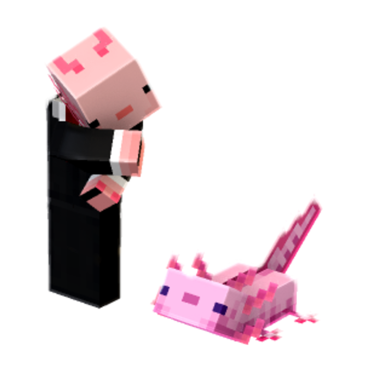 Ajolote - Minecraft pose by ian13 | Perfect for thumbnails and renders