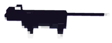 Minecraft Cat PNG, side