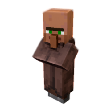 The Watching Villager - Minecraft pose by rex06gamer | Perfect for thumbnails and renders