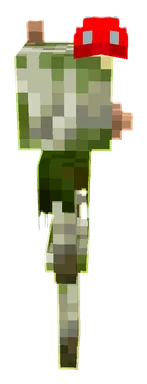 Minecraft Bogged PNG, side