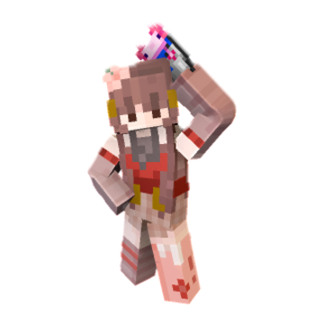 MINECRAFT 1 - Minecraft pose by wolf | Perfect for thumbnails and renders