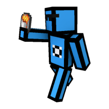 Lava - Minecraft pose by frostii | Perfect for thumbnails and renders