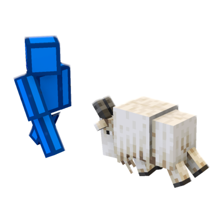 goat - Minecraft pose by minerboi | Perfect for thumbnails and renders