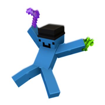 Excited Mid-Air Jump - Minecraft pose by wojoname | Perfect for thumbnails and renders