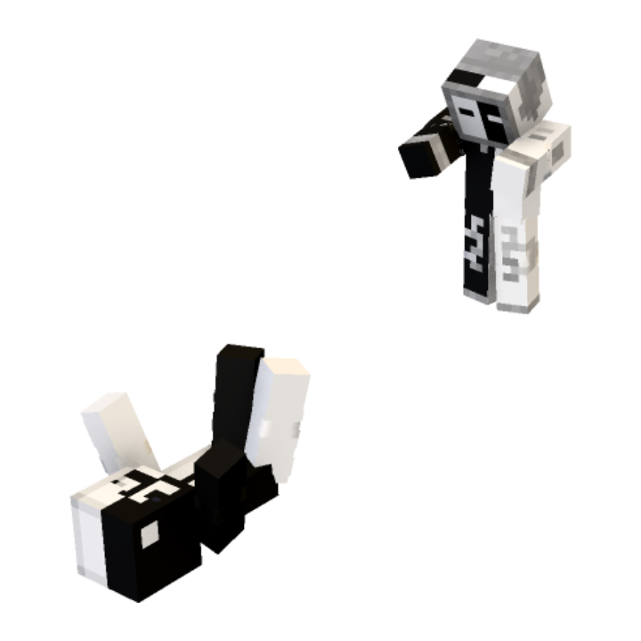 Yin Yang possession minecraft pose by futureahmed9