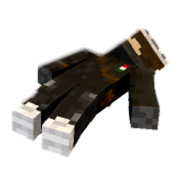 dead body minecraft pose by xxppaprikaxx