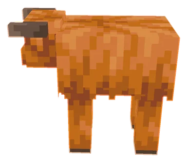 Minecraft Cold Cow PNG, side