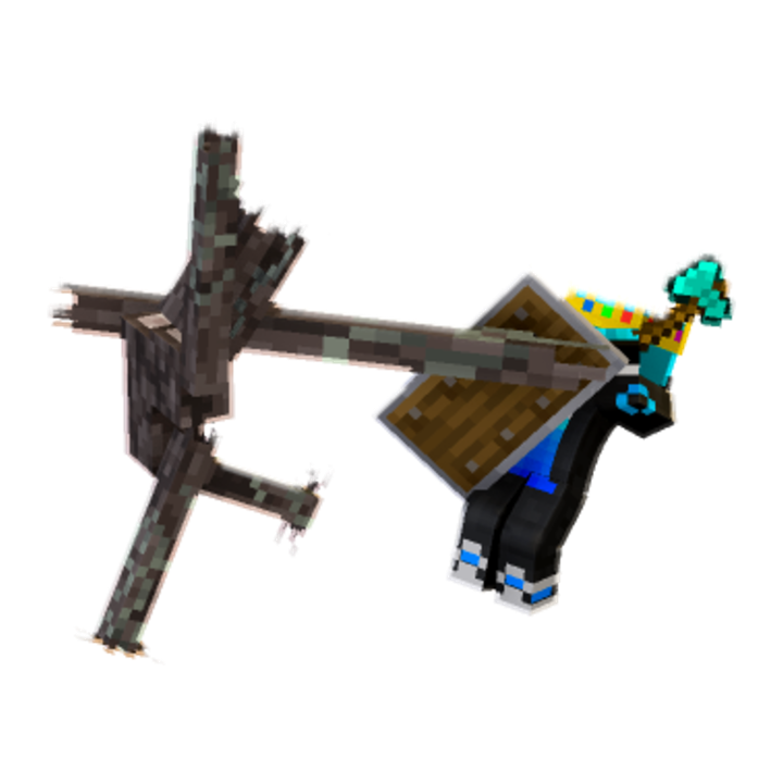 Creaking blow minecraft pose by blockeeyt