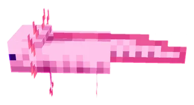 Minecraft Axolotl PNG, side