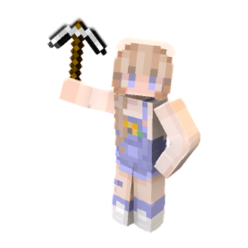 Pickaxe Raising - Minecraft pose by lama_jesty | Perfect for thumbnails and renders
