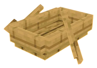 Minecraft Oak Boat PNG