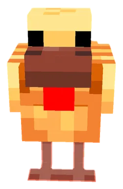Minecraft Warm Chicken PNG, front