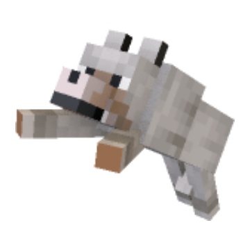 Wolf attacking - Minecraft pose by nostalband | Perfect for thumbnails and renders