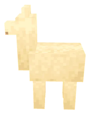 Minecraft Trader Llama PNG, side
