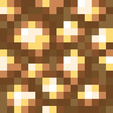 Minecraft Glowstone PNG, flat texture