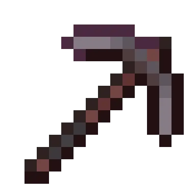 Minecraft Netherite Pickaxe PNG