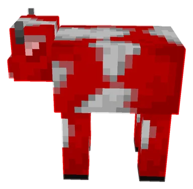 Minecraft Mooshroom PNG, side