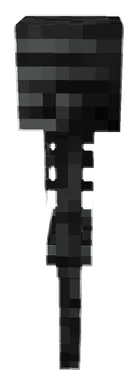 Minecraft Wither Skeleton PNG, side