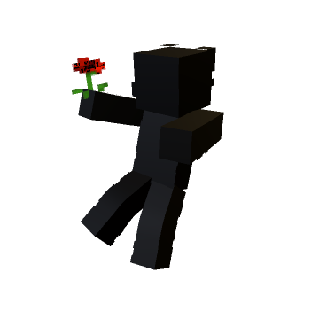 Got pushed (with flower) minecraft pose by poisorose2836
