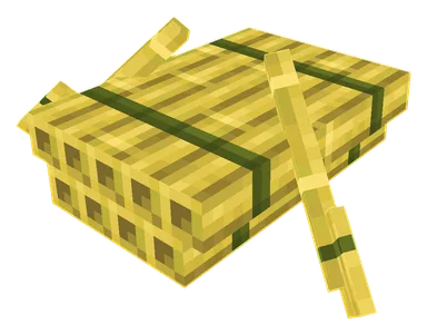 Minecraft Bamboo Raft PNG