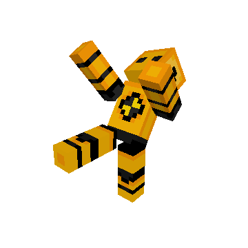 Falling Backwards minecraft pose by sloth
