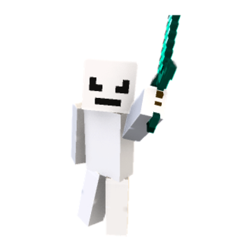 Sword looking - Minecraft pose by qwertigod | Perfect for thumbnails and renders