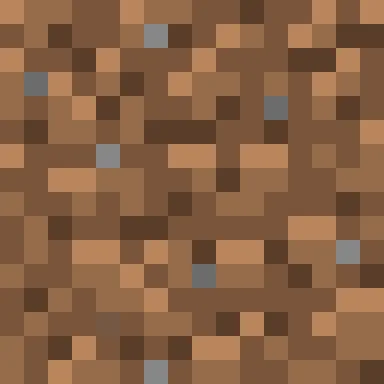 Minecraft Dirt PNG, flat texture
