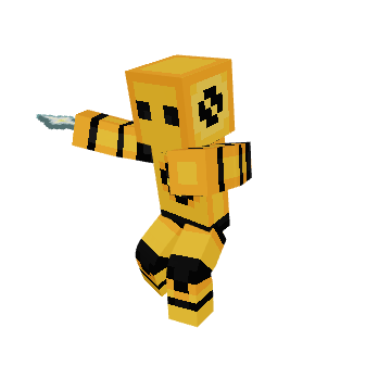 throwing ninja star - Minecraft pose by kahmei | Perfect for thumbnails and renders