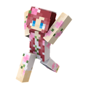 Frolicking with both arms up minecraft pose by art3mis015