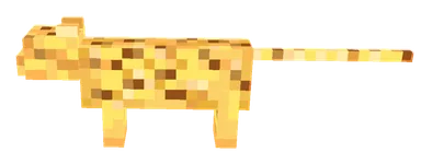 Minecraft Ocelot PNG, side