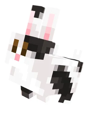 White Splotched Rabbit PNG